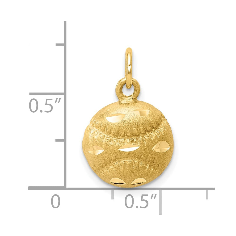 10K Baseball Charm