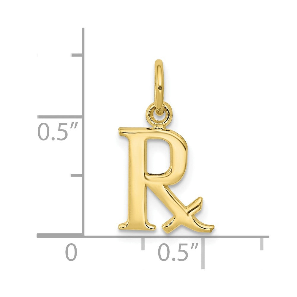 10k Prescription Symbol RX Charm