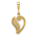 10k Initial V Pendant