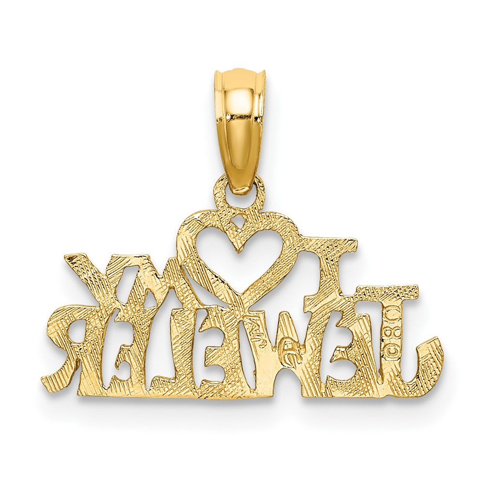 10k I HEART MY JEWELER Charm