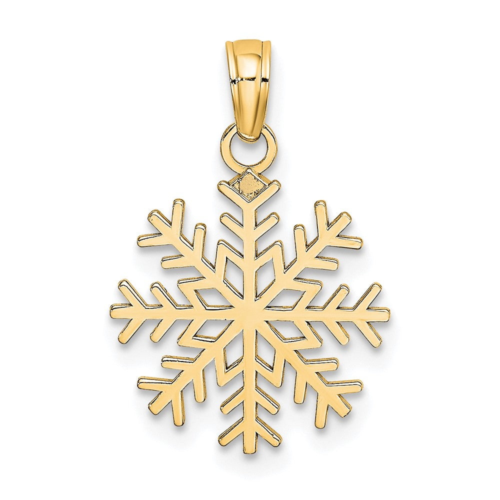 10k Snowflake Pendant