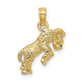 10K 3-D Aries Zodiac Pendant