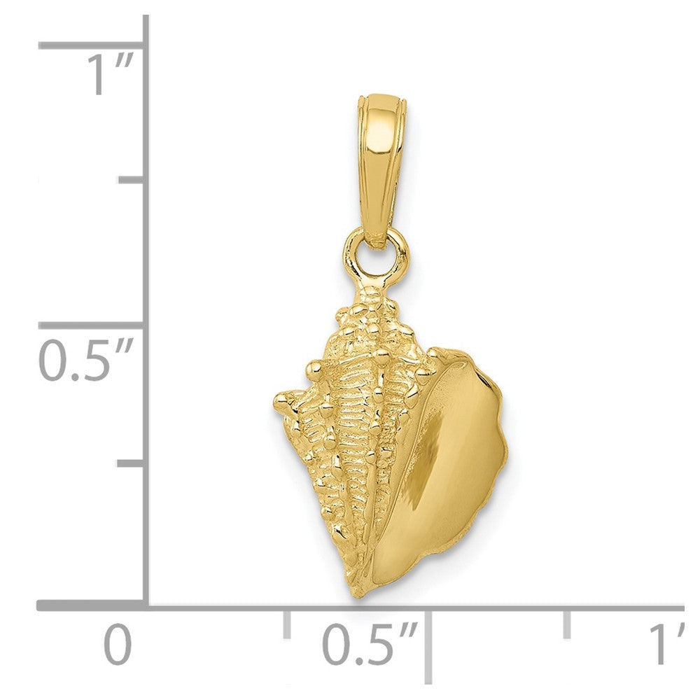 10k Conch Shell Pendant