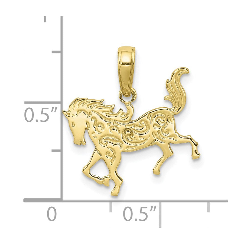 10k Horse Pendant