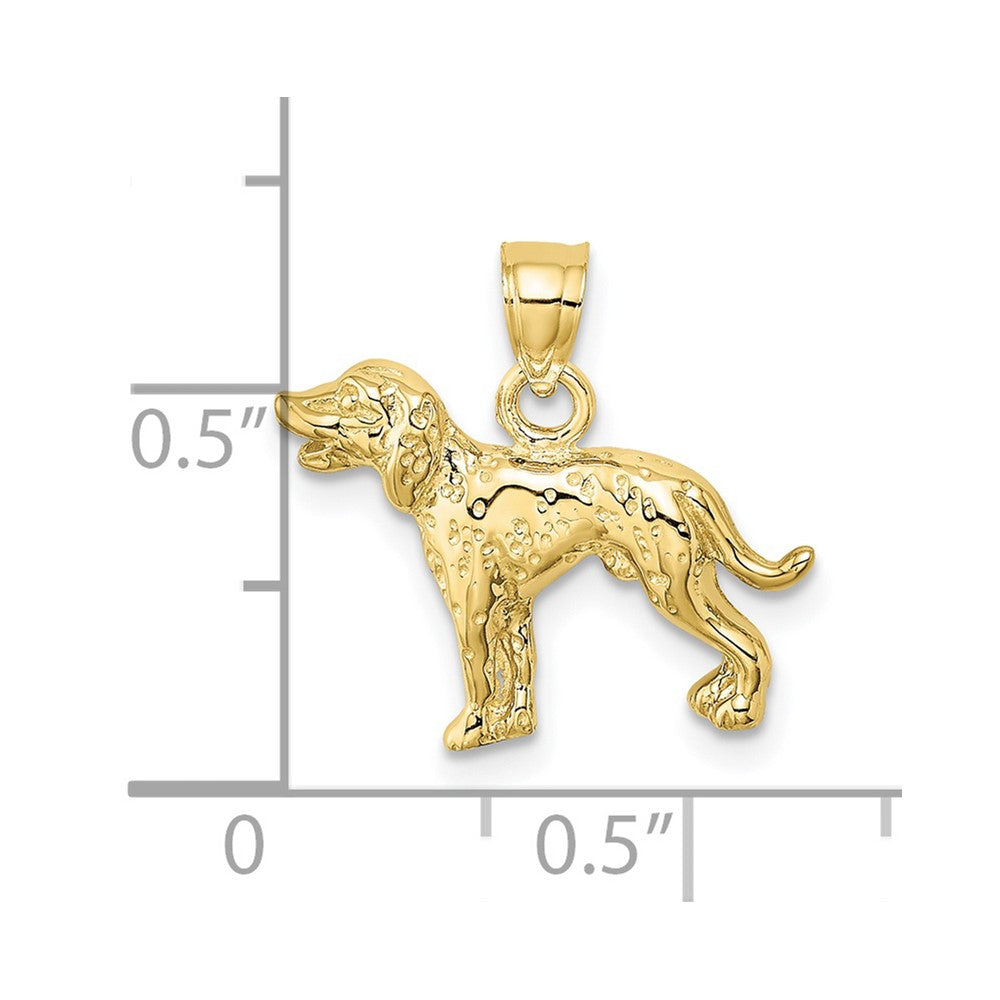 10k Dalmatian Dog Charm