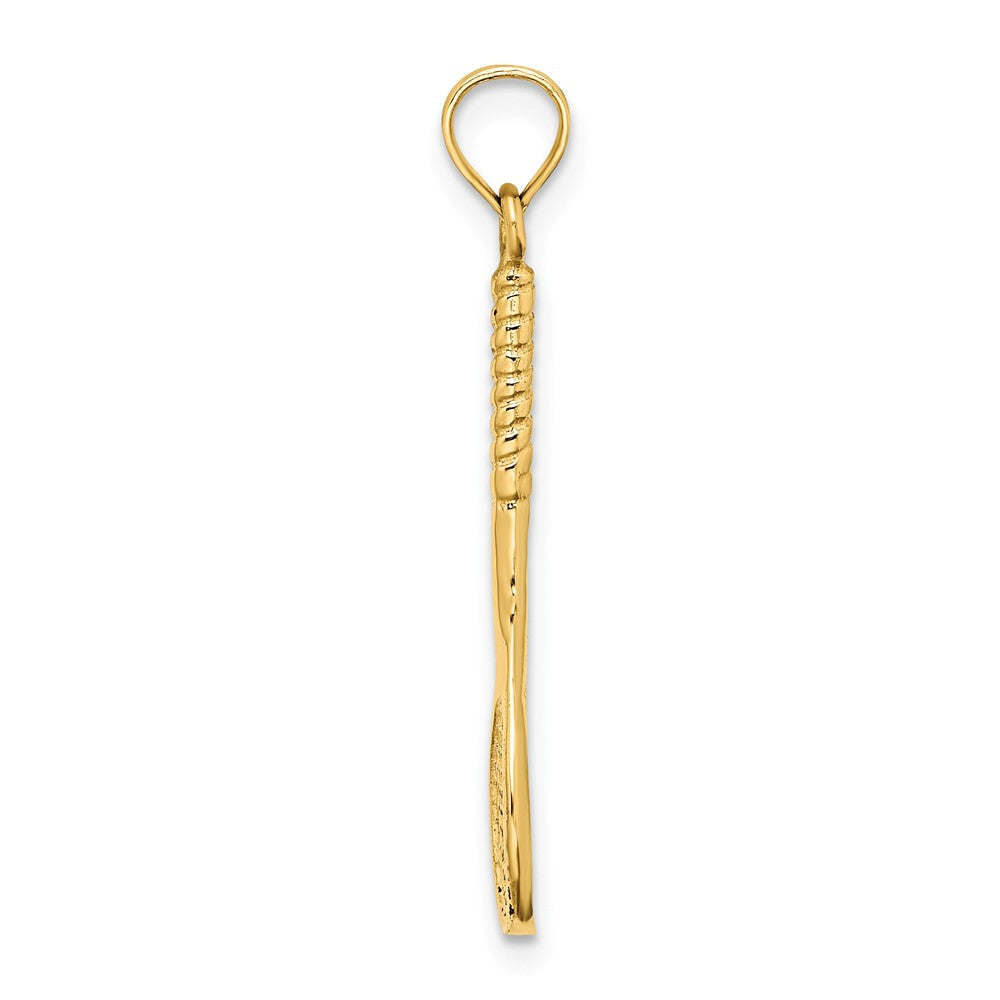 10K 3-D Tennis Racquet Pendant