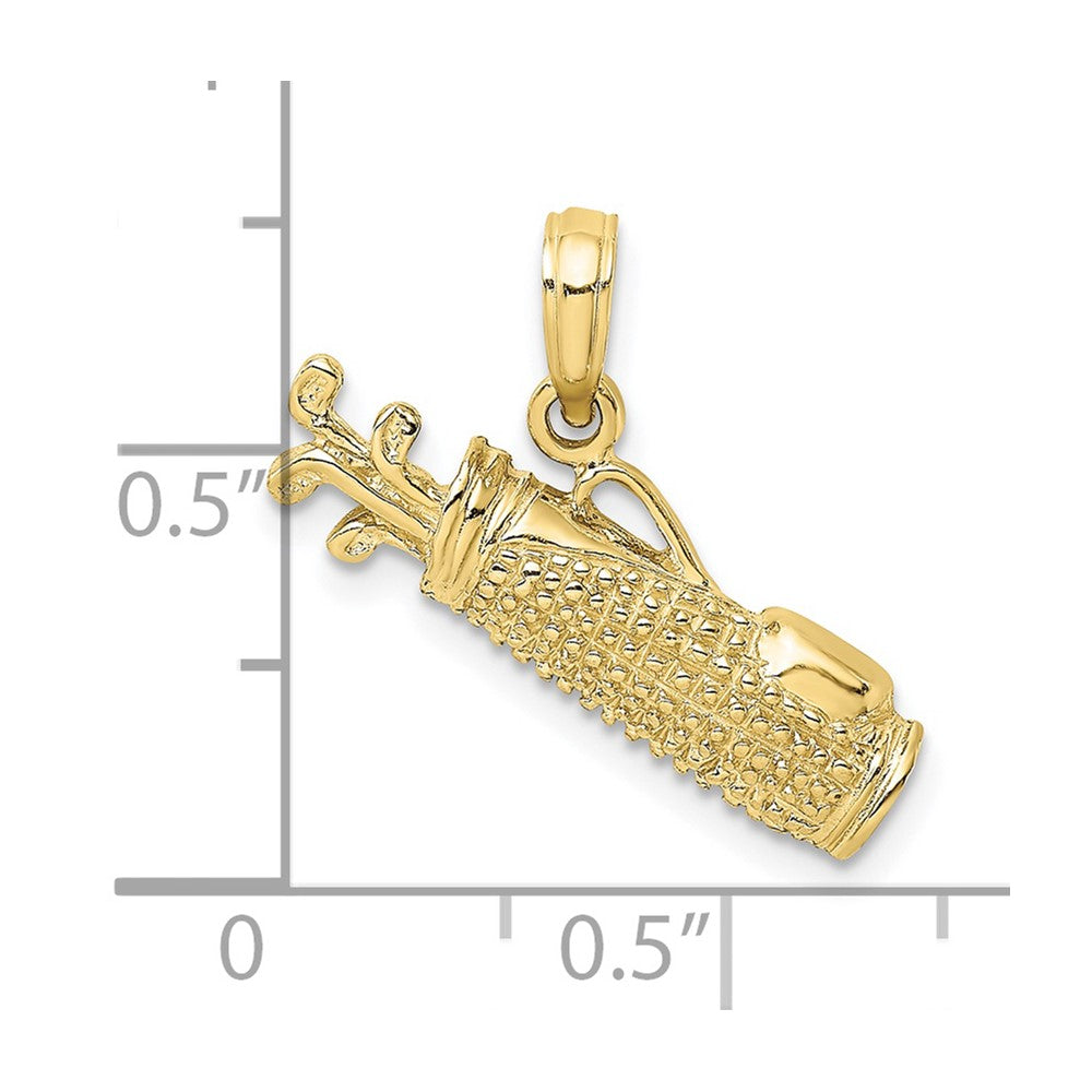 10k Golf Bag Charm