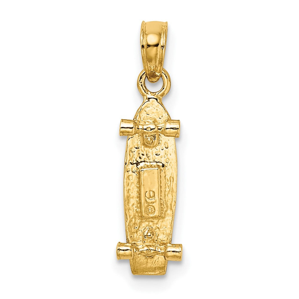 10K 3-D Skate Board Charm