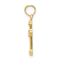 10k Budded Cross Charm