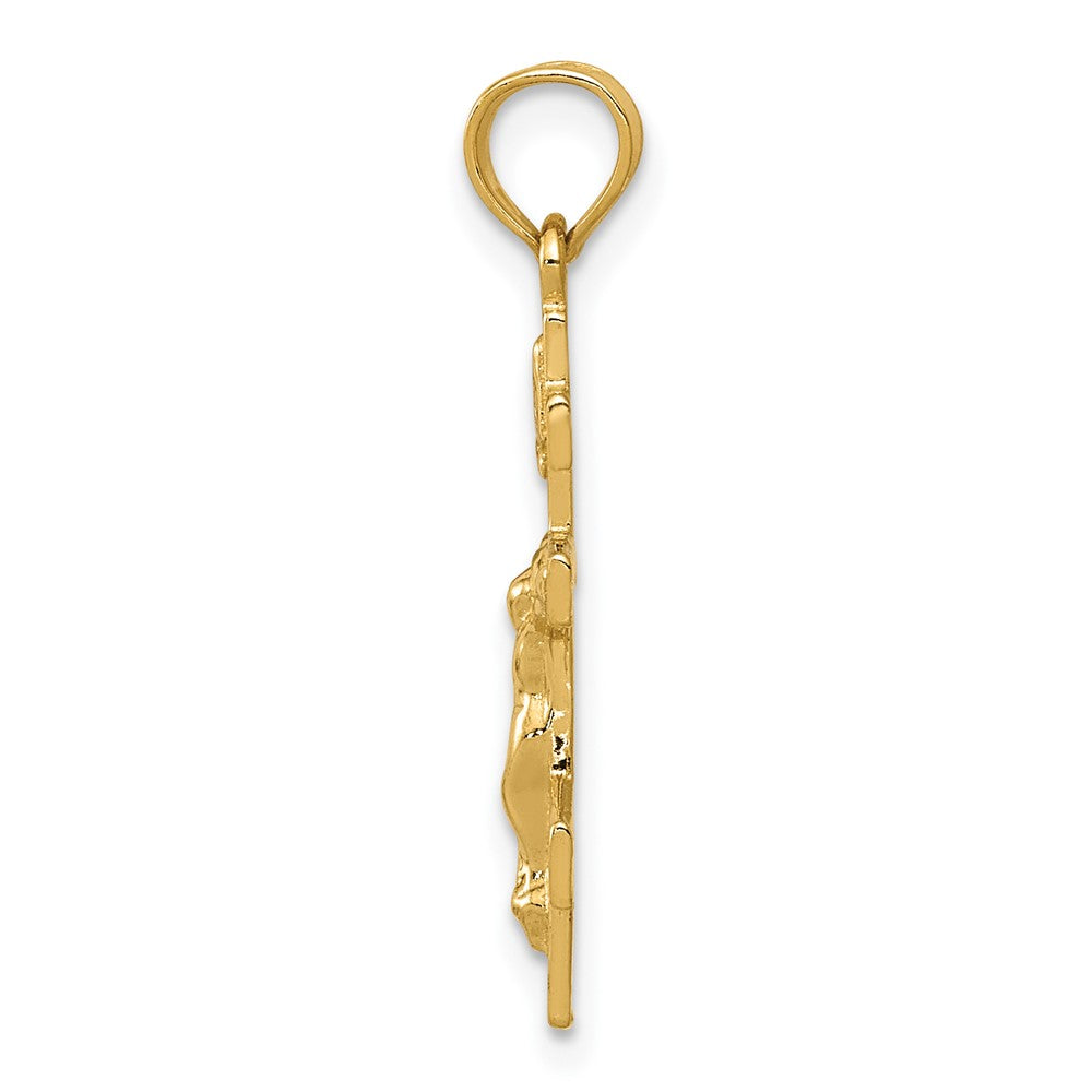 10k Eastern Orthodox Crucifix Charm
