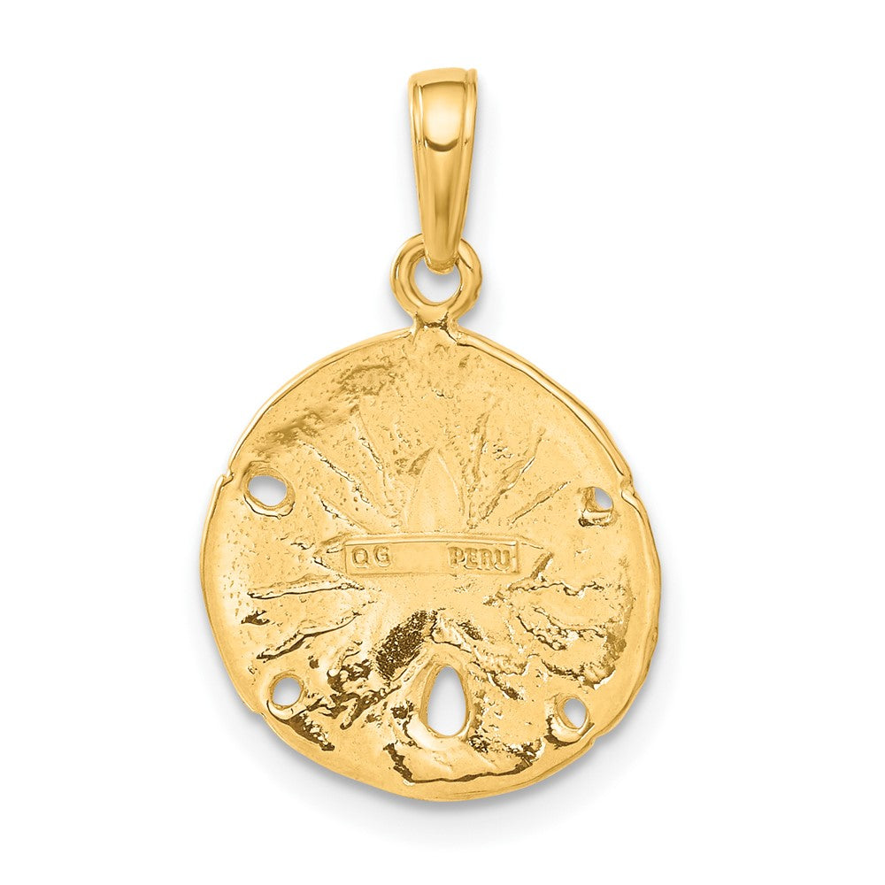 10K Sand Dollar Pendant