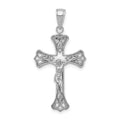 10K White Gold Crucifix Pendant