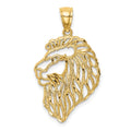 10K Diamond-Cut Lion Profile Pendant