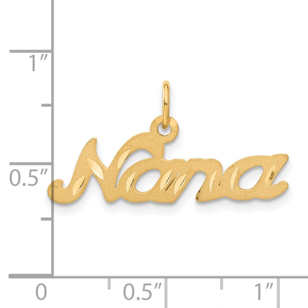 10K Satin NANA Charm