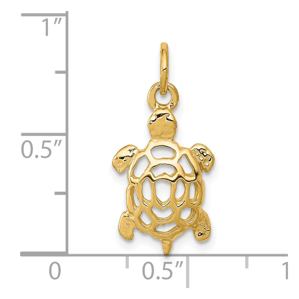 10k Turtle Charm