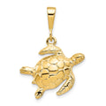 10K Turtle Pendant