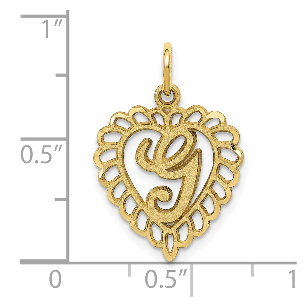 10k Initial G Charm