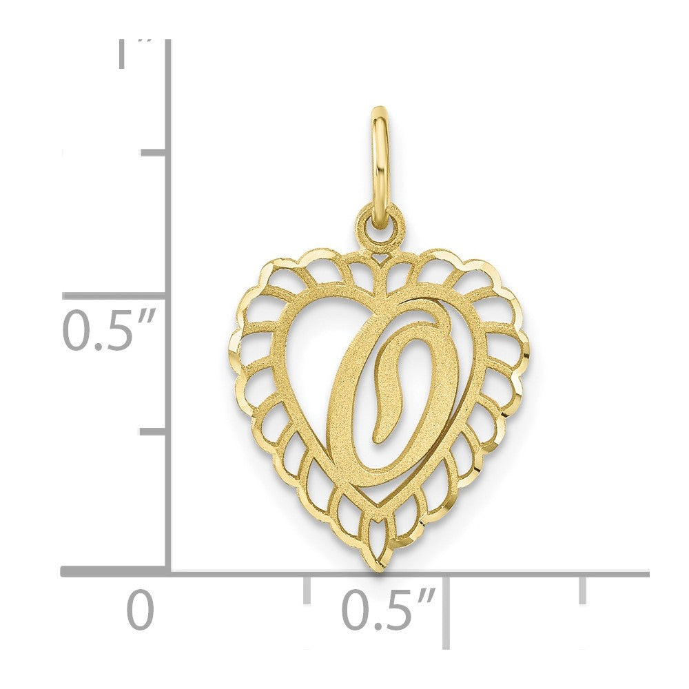 10k Initial O Charm