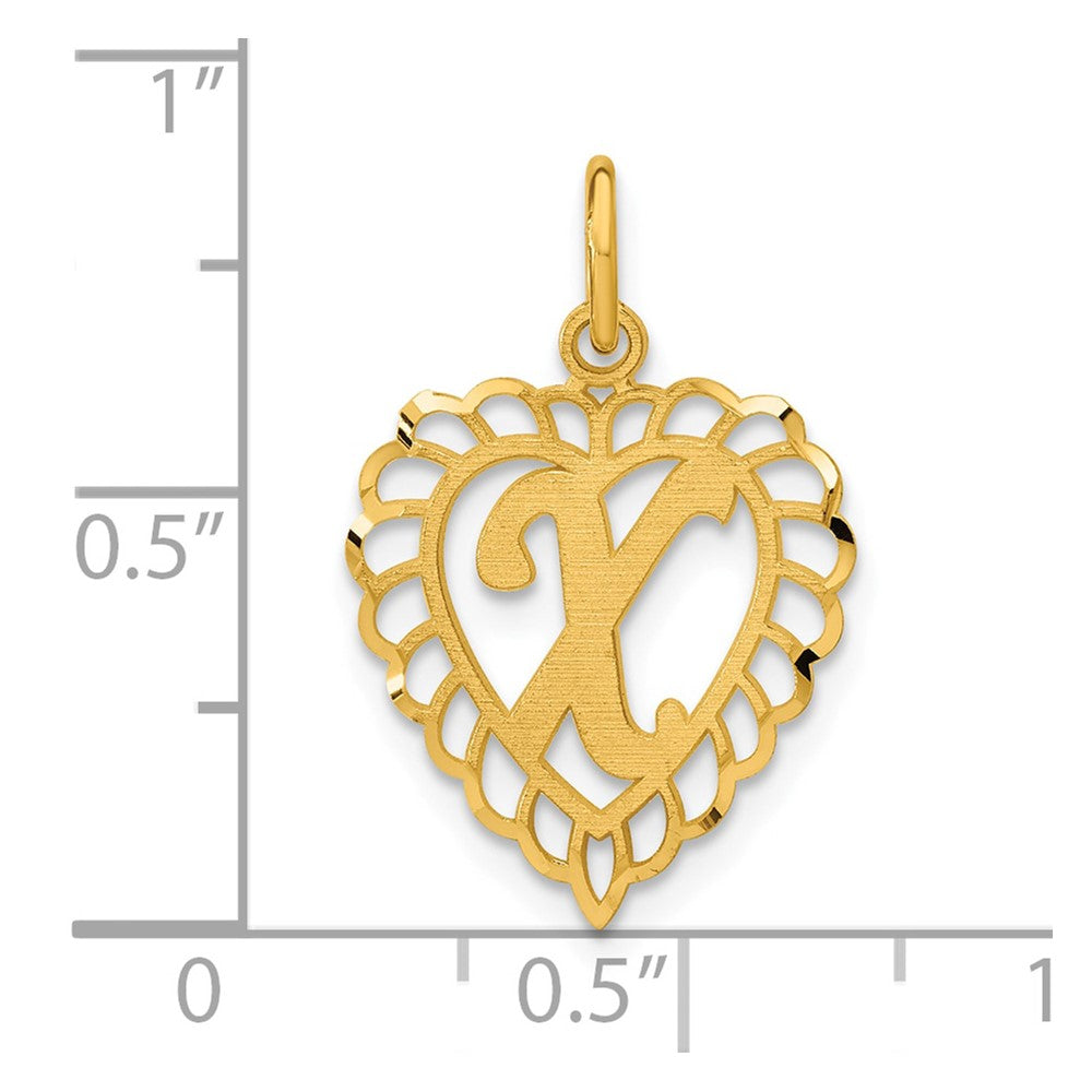 10k Initial X Charm