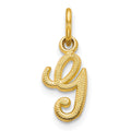 10k Initial G Charm
