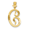 10k Diamond-cut Initial C Charm