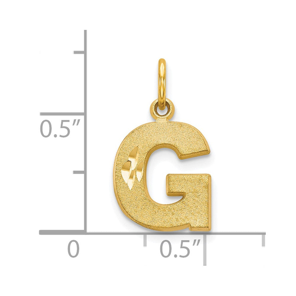 10k Initial G Charm