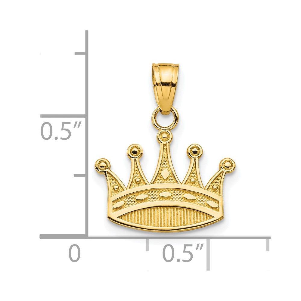 10k Crown Charm