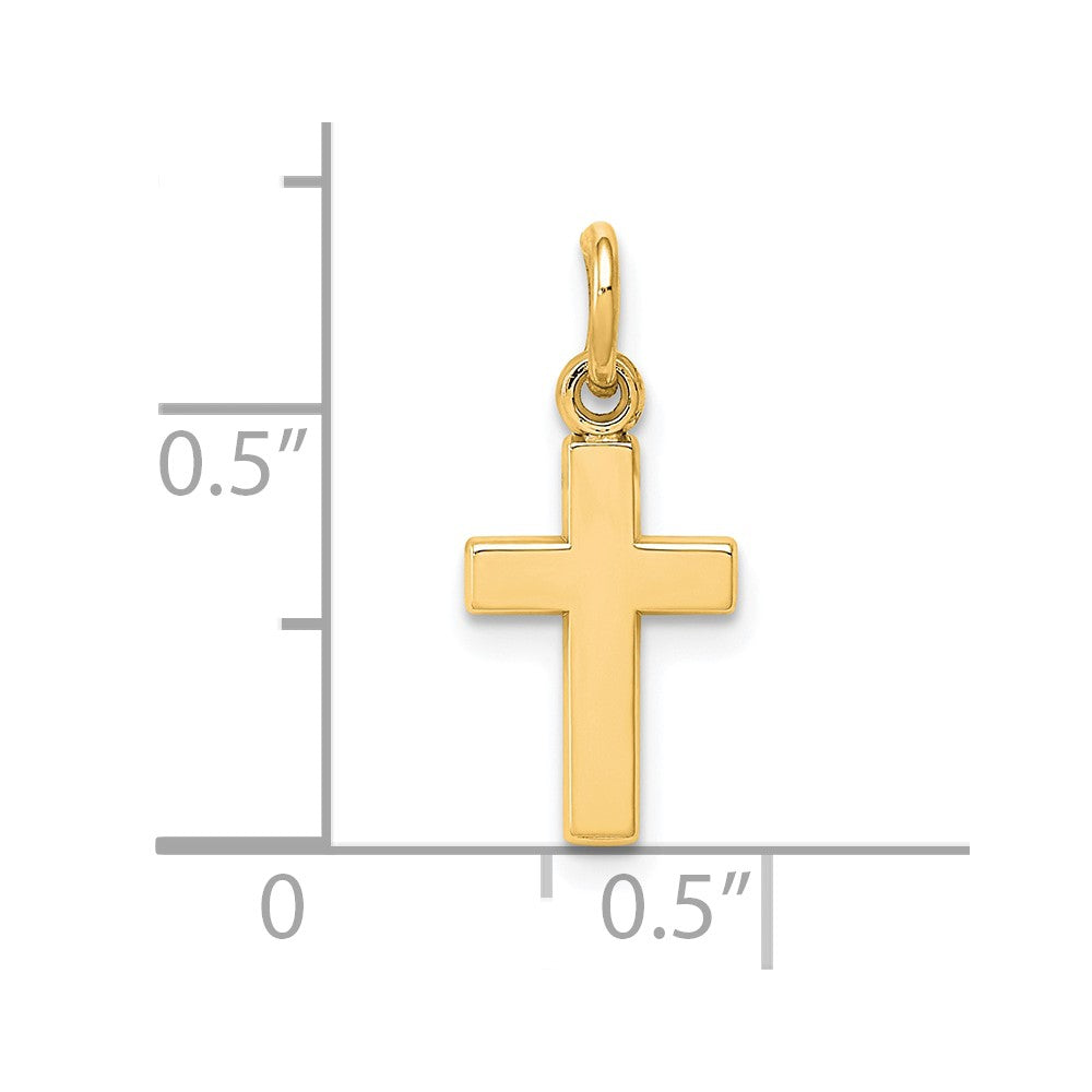 10k Yellow Gold Cross Charm