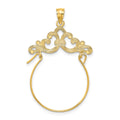 10K Scroll Framed Charm Holder