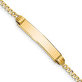 10k Flat Curb Link ID Bracelet