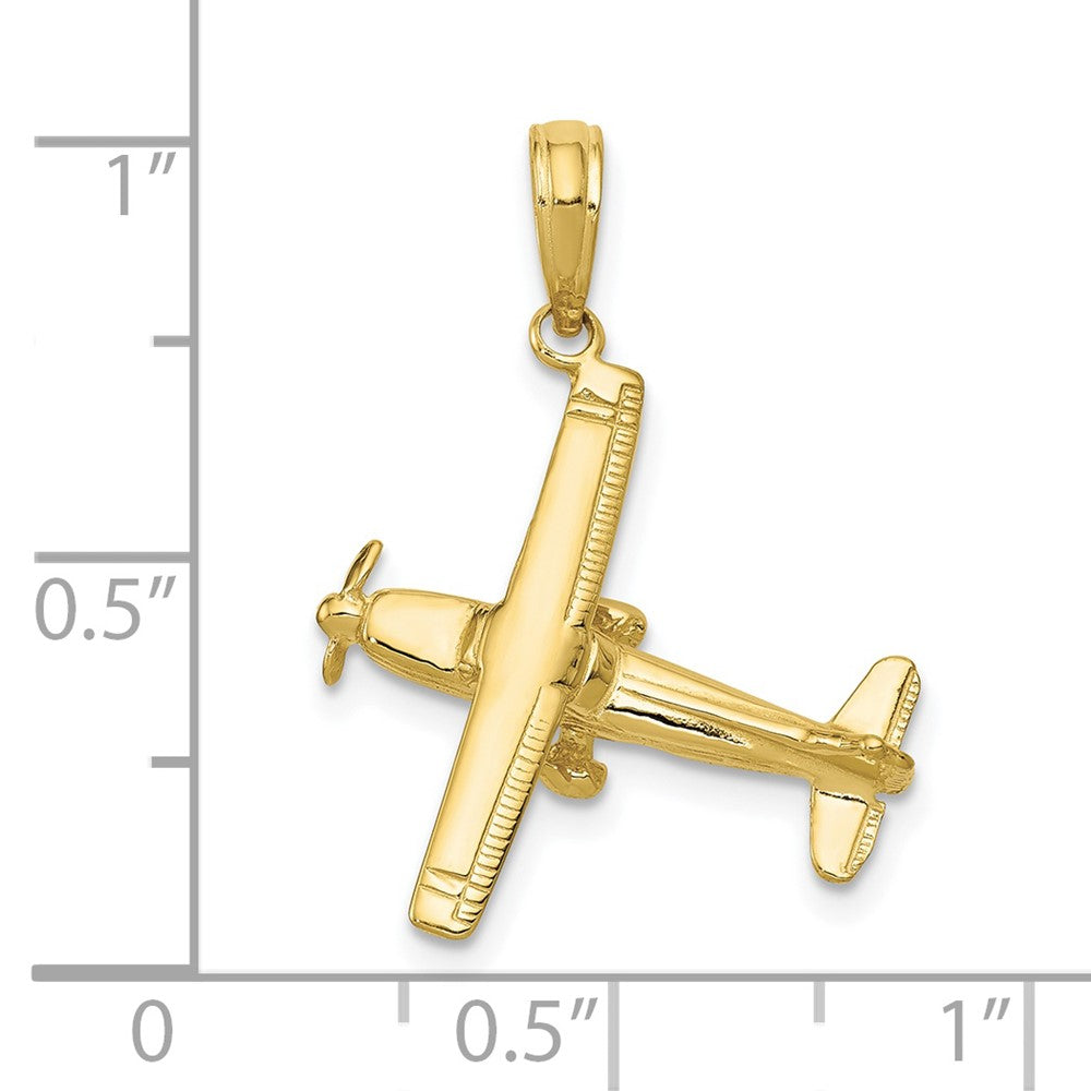 10k 3-D High-Wing Airplane Pendant