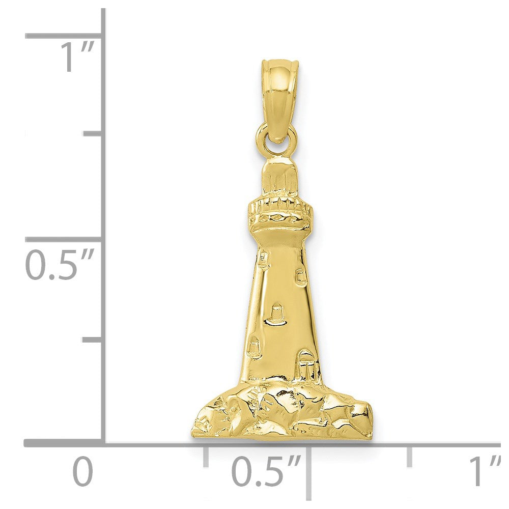 10k Lighthouse Pendant