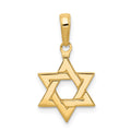 10k Polished Star of David Pendant
