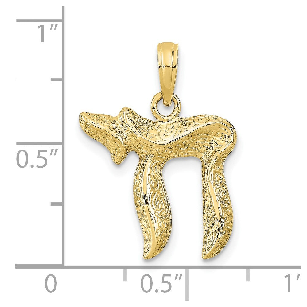 10K Chai Pendant