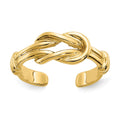 10K Love Knot Toe Ring