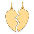 10K 2 piece Small Heart Charm