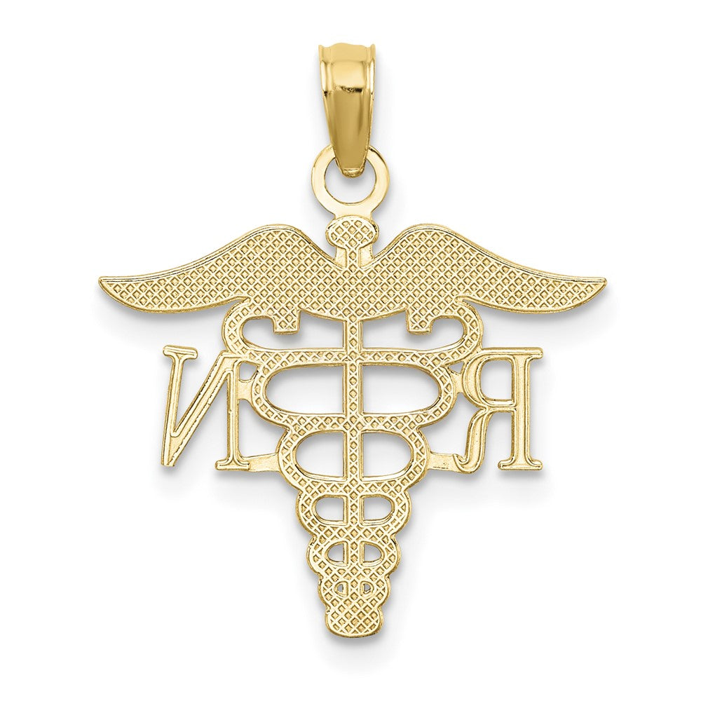 10K RN Caduceus Pendant