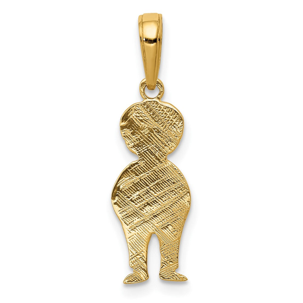 10K Boy with Hands in Pocket Pendant