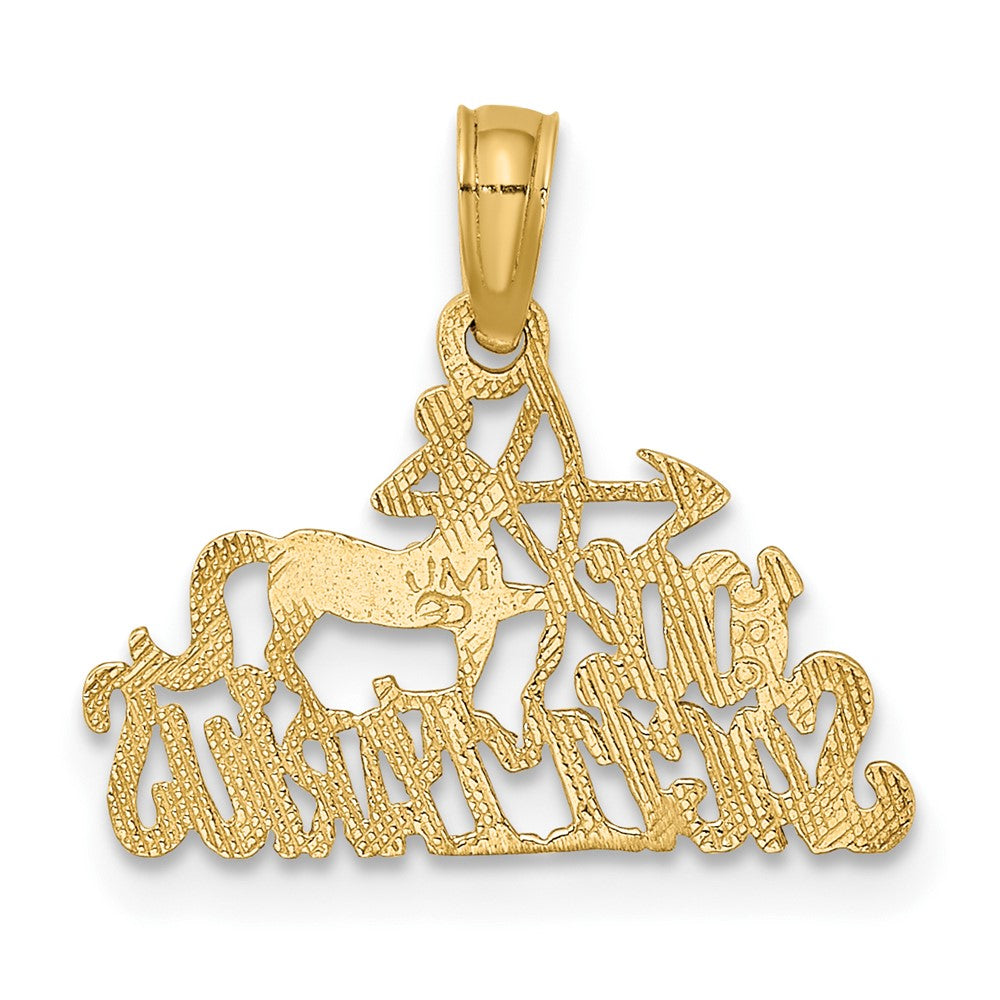 10K 100% SAGITTARIUS Zodiac Charm