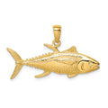 10K Yellowfin Tuna Fish Pendant