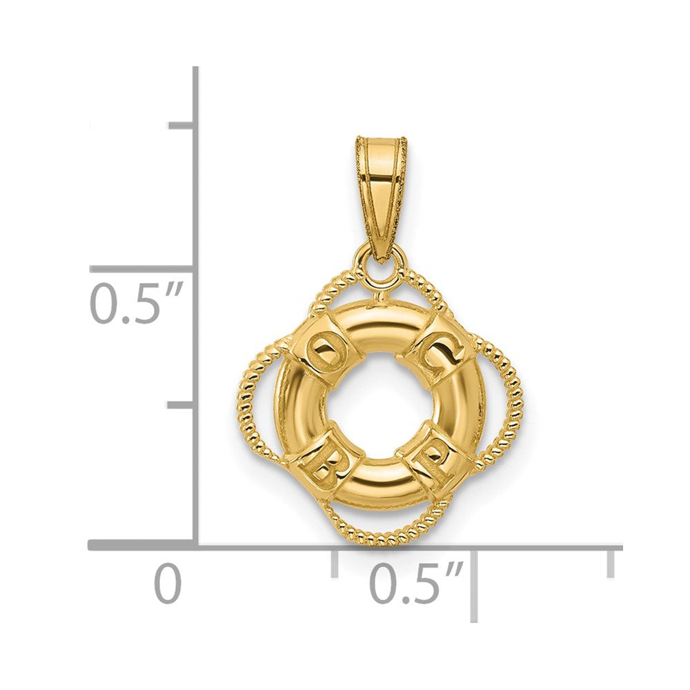 10K Life Preserver Charm