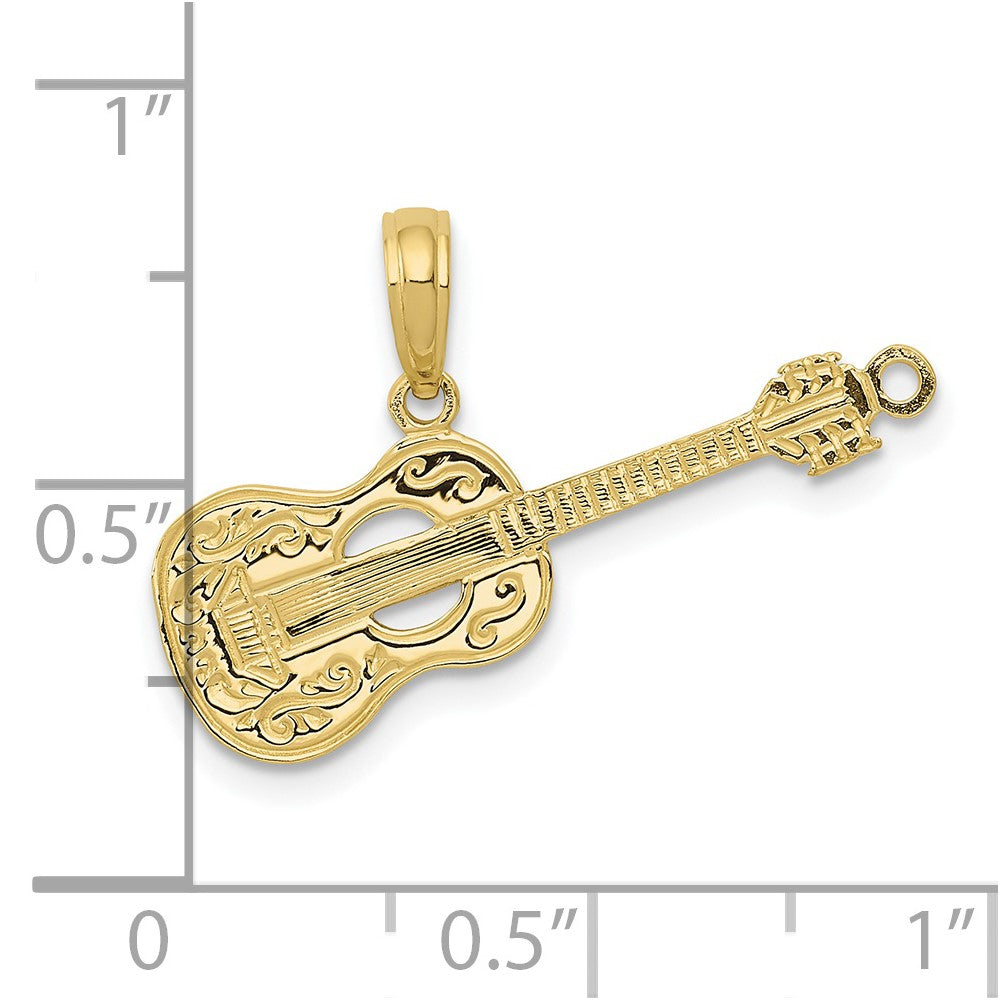 10K Guitar Pendant