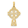 10K Polished Celtic Cross Pendant