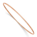10k 1.5mm Rose Gold Polished Slip-on Bangle Bracelet
