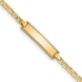 10k Flat Anchor Link ID Bracelet