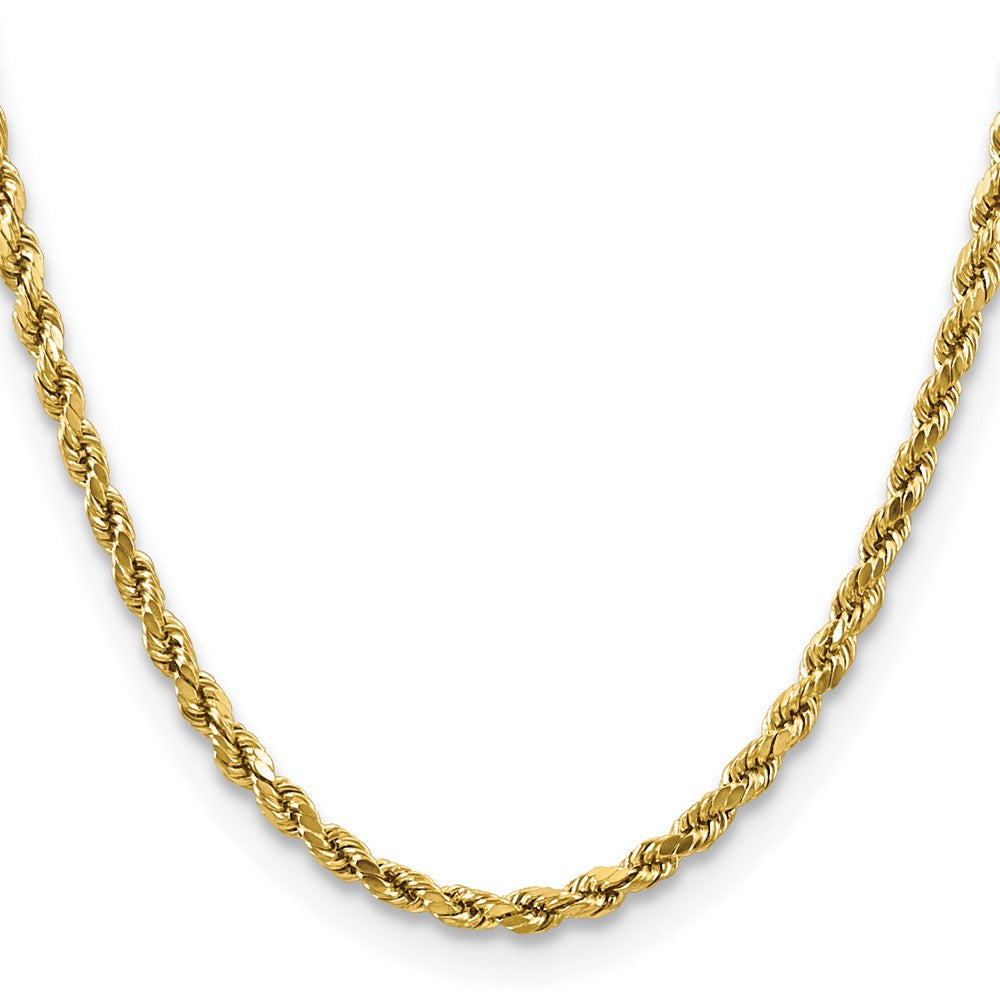 10k 4.0mm Semi-solid D/C Rope Chain
