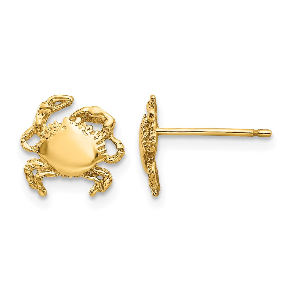 10k Crab Earrings