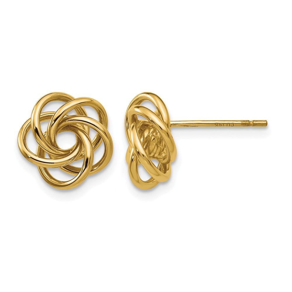 10k Love Knot Earrings