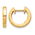 10k Polished 2MM Hinged Hoop Earrings
