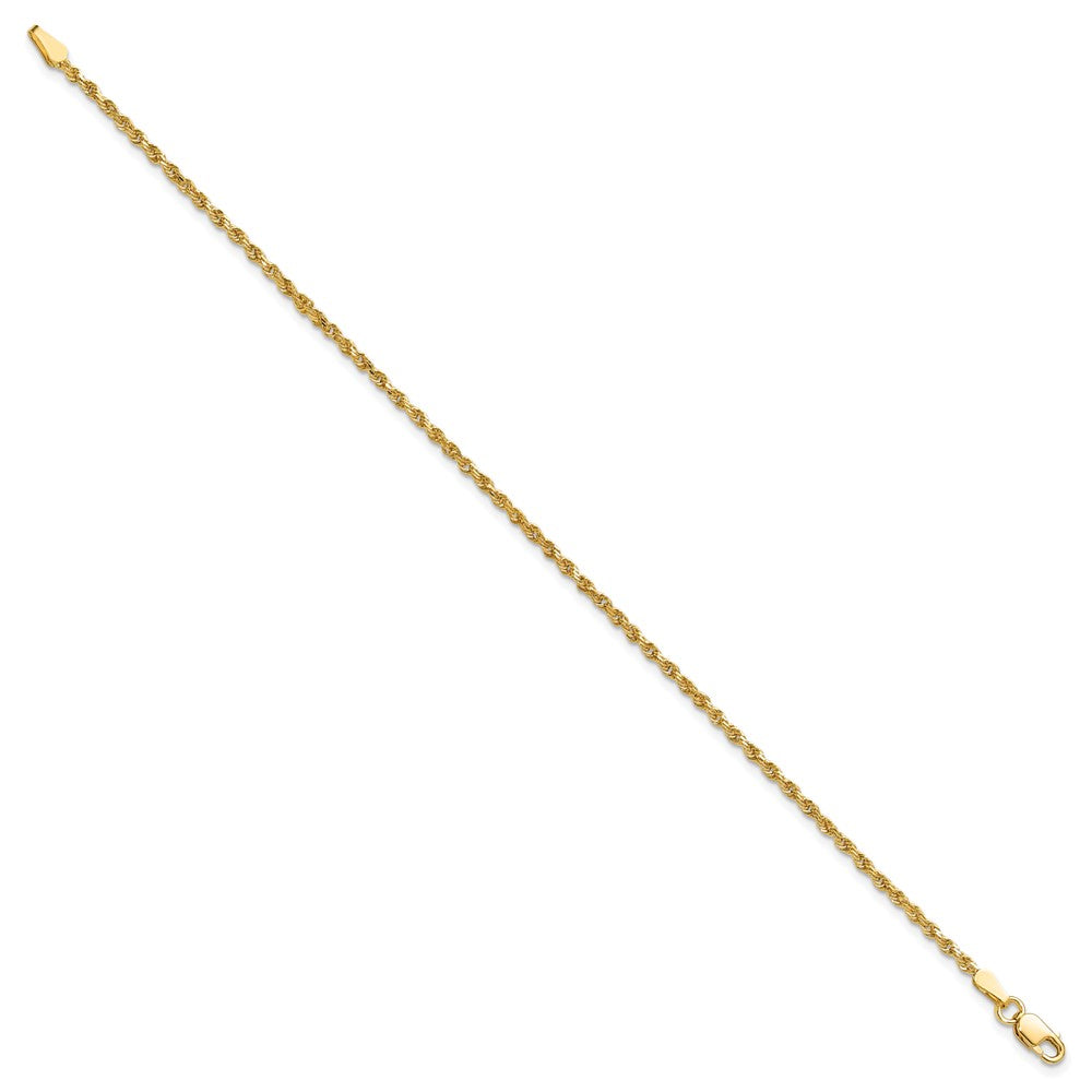 10k 1.75mm Diamond-cut Rope Chain